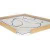 image:imageKate and Laurel Blake 869 Going In Circles Framed Printed Glass Wall Art by Teju Reval of SnazzyHues 18x24 Natural Beautiful Abstract Wall DecorNatural