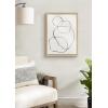 image:imageKate and Laurel Blake 869 Going In Circles Framed Printed Glass Wall Art by Teju Reval of SnazzyHues 18x24 Natural Beautiful Abstract Wall DecorNatural