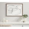 image:imageKate and Laurel Blake 871 Modern Circles Framed Printed Glass Wall Art by Teju Reval of SnazzyHues 18x24 Gold Beautiful Abstract Wall DcorGold