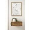 image:imageKate and Laurel Blake 871 Modern Circles Framed Printed Glass Wall Art by Teju Reval of SnazzyHues 18x24 Natural Beautiful Abstract Wall Dcor