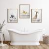 image:imageKate and Laurel Blake Bathroom Bubble Bath 3 Ducks Framed Printed Glass Wall Art by The Creative Bunch Studio 18x24 Natural Adorable Baby Animal Art for Wall