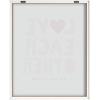 image:imageKate and Laurel Blake Love Each Other and Wash your Hands Framed Printed Glass Wall Art by Kelly Knaga 16x20 Natural Decorative Inspirational Art for Wall