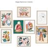 image:imageKate and Laurel Blake Summer Lines 7 Framed Printed Glass Wall Art by Maggie Stephenson 18x24 Gold Chic Line Drawing for Wall
