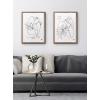 image:imageKate and Laurel Blake Summer Lines 7 Framed Printed Glass Wall Art by Maggie Stephenson 18x24 Gold Chic Line Drawing for Wall