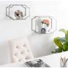 image:imageKate and Laurel Ciel Modern Horizontal Shelves Set of 2 Silver Decorative Glam Wall Decor for Storage and DisplaySilver
