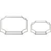 image:imageKate and Laurel Ciel Modern Horizontal Shelves Set of 2 Silver Decorative Glam Wall Decor for Storage and DisplaySilver