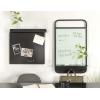 image:imageKate and Laurel Decatur Modern Dry Erase Wall Organizer with Hooks 18 x 5 x 30 Black Decorative Command Center Wall Organization