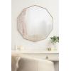 image:imageKate and Laurel Deka Modern Geometric Wall Mirror 25 x 26 Black Decorative Etched Geometric Mirror for Wall with Starburst Shape and Contemporary FinishGold