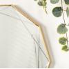image:imageKate and Laurel Deka Modern Geometric Wall Mirror 25 x 26 Black Decorative Etched Geometric Mirror for Wall with Starburst Shape and Contemporary FinishGold