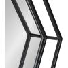 image:imageKate and Laurel Felicia Modern Hexagon Mirror 30 x 30 Black Geometric Accent Mirror for WallBlack