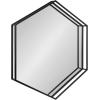 image:imageKate and Laurel Felicia Modern Hexagon Mirror 30 x 30 Black Geometric Accent Mirror for WallBlack
