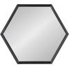 image:imageKate and Laurel Felicia Modern Hexagon Mirror 30 x 30 Black Geometric Accent Mirror for WallBlack