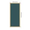 image:imageKate and Laurel Framed Fabric Pinboard 18 x 42 Printed Linen Classic Bulletin Board for Use as a Vision Board or Wall Organization Florence Gold Frame
