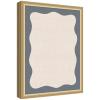 image:imageKate and Laurel Framed Fabric Pinboard 20 x 26 Printed Linen Classic Bulletin Board for Use as a Vision Board or Wall Organization Florence Gold Frame