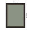 image:imageKate and Laurel Framed Fabric Pinboard 22 x 28 Printed Linen Decorative Bulletin Board for Use as a Vision Board or Wall Organization Accent Bronze Narrow Frame