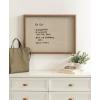 image:imageKate and Laurel Framed Glass Dry Erase Art Natural Linen Light Whiteboard for Wall by The Creative Bunch Studio 24 x 18 Blake Gold Frame Modern Dry Erase Art for Wall Decor