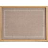 image:imageKate and Laurel Framed Glass Dry Erase Art Neutral Linen with White Scalloped Whiteboard for Wall by The Creative Bunch Studio 24 x 18 Blake Natural Frame Modern Dry Erase Art for Wall Decor