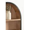 image:imageKate and Laurel Hutton Modern Capsule Wall Shelf 16 x 28 Light Natural and Black Minimal Round Oval Wall Shelves for Above Toilet Bathroom Storage or Cute Nursery Shelving