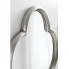 image:imageKate and Laurel Krisi Glam Scalloped Wall Mirror 28 x 28 Silver Decorative Scallop Shaped Mirror with Flower Shaped Frame and Traditional FinishSilver