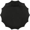 image:imageKate and Laurel Lalina Modern Scalloped Round Wall Mirror 24 Inch Diameter Black Decorative Glamorous Wall Decor AccentBlack