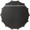 image:imageKate and Laurel Lalina Modern Scalloped Round Wall Mirror 24 Inch Diameter Black Decorative Glamorous Wall Decor AccentSilver