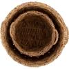 image:imageKate and Laurel Livia Modern TwoPiece Woven Basket Set 16 x 16 and 13 x 13 Natural Water Hyacinth Transitional Natural Wicker Baskets for Use as Woven Planters or Living Room Blanket BasketsNatural