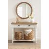 image:imageKate and Laurel Livia Modern TwoPiece Woven Basket Set 16 x 16 and 13 x 13 Natural Water Hyacinth Transitional Natural Wicker Baskets for Use as Woven Planters or Living Room Blanket BasketsNatural