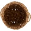 image:imageKate and Laurel Livia Modern Woven Storage Basket 13 x 13 Natural Water Hyacinth Boho Wicker Basket for Use as Nursery Storage Mini Laundry Basket or Living Room Blanket Basket