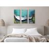 image:imageKate and Laurel Maui Black Sands Beach Canvas Wall Art Set by Rachel Dowd 3 Piece 12 x 28 Decorative Coastal Art for Wall