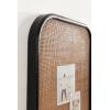 image:imageKate and Laurel Planche Modern Rattan Wall Pinboard 20 x 26 Black and Natural Rattan Boho Rounded Rectangle Wall Organizer for Use as Cork Board Vision Board or Bulletin Board