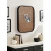 image:imageKate and Laurel Planche Modern Rattan Wall Pinboard 20 x 26 Black and Natural Rattan Boho Rounded Rectangle Wall Organizer for Use as Cork Board Vision Board or Bulletin Board