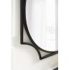 image:imageKate and Laurel Rateau Modern Scalloped Oval Wall Mirror 20 x 30 Black Decorative Wall Decor with Oval Mirror and Scalloped Outer Frame for Trendy Concentric DesignBlack