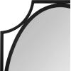 image:imageKate and Laurel Rateau Modern Scalloped Oval Wall Mirror 20 x 30 Black Decorative Wall Decor with Oval Mirror and Scalloped Outer Frame for Trendy Concentric DesignBlack