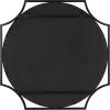 image:imageKate and Laurel Rateau Modern Scalloped Oval Wall Mirror 20 x 30 Black Decorative Wall Decor with Oval Mirror and Scalloped Outer Frame for Trendy Concentric DesignBlack