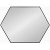 image:imageKate and Laurel Rhodes Modern Hexagon Wall Mirror 31 x 22 Dark Silver Chic Geometric Wall MirrorBlack
