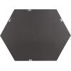 image:imageKate and Laurel Rhodes Modern Hexagon Wall Mirror 31 x 22 Dark Silver Chic Geometric Wall MirrorBlack