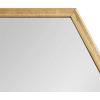 image:imageKate and Laurel Rhodes Modern Hexagon Wall Mirror 31 x 22 Dark Silver Chic Geometric Wall MirrorGold