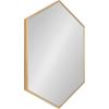 image:imageKate and Laurel Rhodes Modern Hexagon Wall Mirror 31 x 22 Dark Silver Chic Geometric Wall MirrorGold