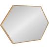 image:imageKate and Laurel Rhodes Modern Hexagon Wall Mirror 31 x 22 Dark Silver Chic Geometric Wall MirrorGold