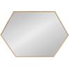 image:imageKate and Laurel Rhodes Modern Hexagon Wall Mirror 31 x 22 Dark Silver Chic Geometric Wall MirrorGold