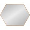 image:imageKate and Laurel Rhodes Modern Hexagon Wall Mirror 31 x 22 Dark Silver Chic Geometric Wall MirrorNatural