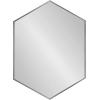 image:imageKate and Laurel Rhodes Modern Hexagon Wall Mirror 31 x 22 Dark Silver Chic Geometric Wall MirrorSilver