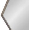 image:imageKate and Laurel Rhodes Modern Hexagon Wall Mirror 31 x 22 Dark Silver Chic Geometric Wall MirrorSilver