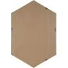 image:imageKate and Laurel Rhodes Modern Hexagon Wall Mirror 31 x 22 Dark Silver Chic Geometric Wall MirrorWalnut Brown