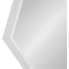 image:imageKate and Laurel Rhodes Modern Hexagon Wall Mirror 31 x 22 Dark Silver Chic Geometric Wall MirrorWhite