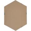image:imageKate and Laurel Rhodes Modern Hexagon Wall Mirror 31 x 22 Dark Silver Chic Geometric Wall MirrorWhite