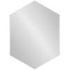 image:imageKate and Laurel Rhodes Modern Hexagon Wall Mirror 31 x 22 Dark Silver Chic Geometric Wall MirrorWhite