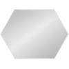 image:imageKate and Laurel Rhodes Modern Hexagon Wall Mirror 31 x 22 Dark Silver Chic Geometric Wall MirrorWhite