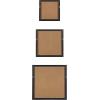image:imageKate and Laurel Rhodes Modern Square Mirror Set Set of 3 Gold Glamorous Wall Decor