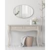 image:imageKate and Laurel Rollo Modern Oval Metal Framed Mirror 20x30 Gold Decorative Contemporary Mirror Decor for WallGold